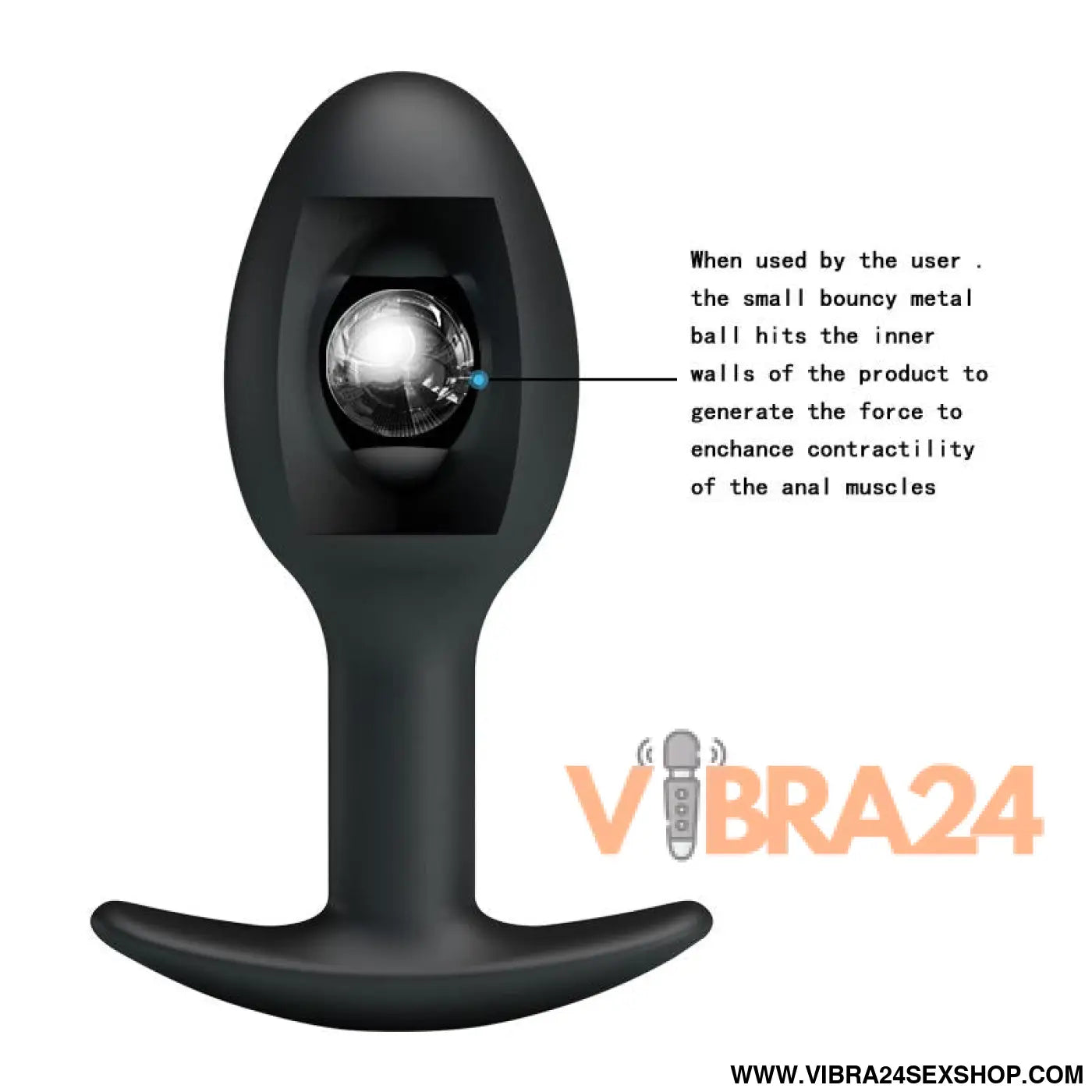 Plug Anal Preto com Bola - Aumente o Prazer e Conforto na Sua Experiência