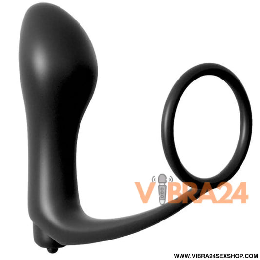 Plug Anal Vibrador Cockring Ass-Gasm - Coleção Elite Fantasy