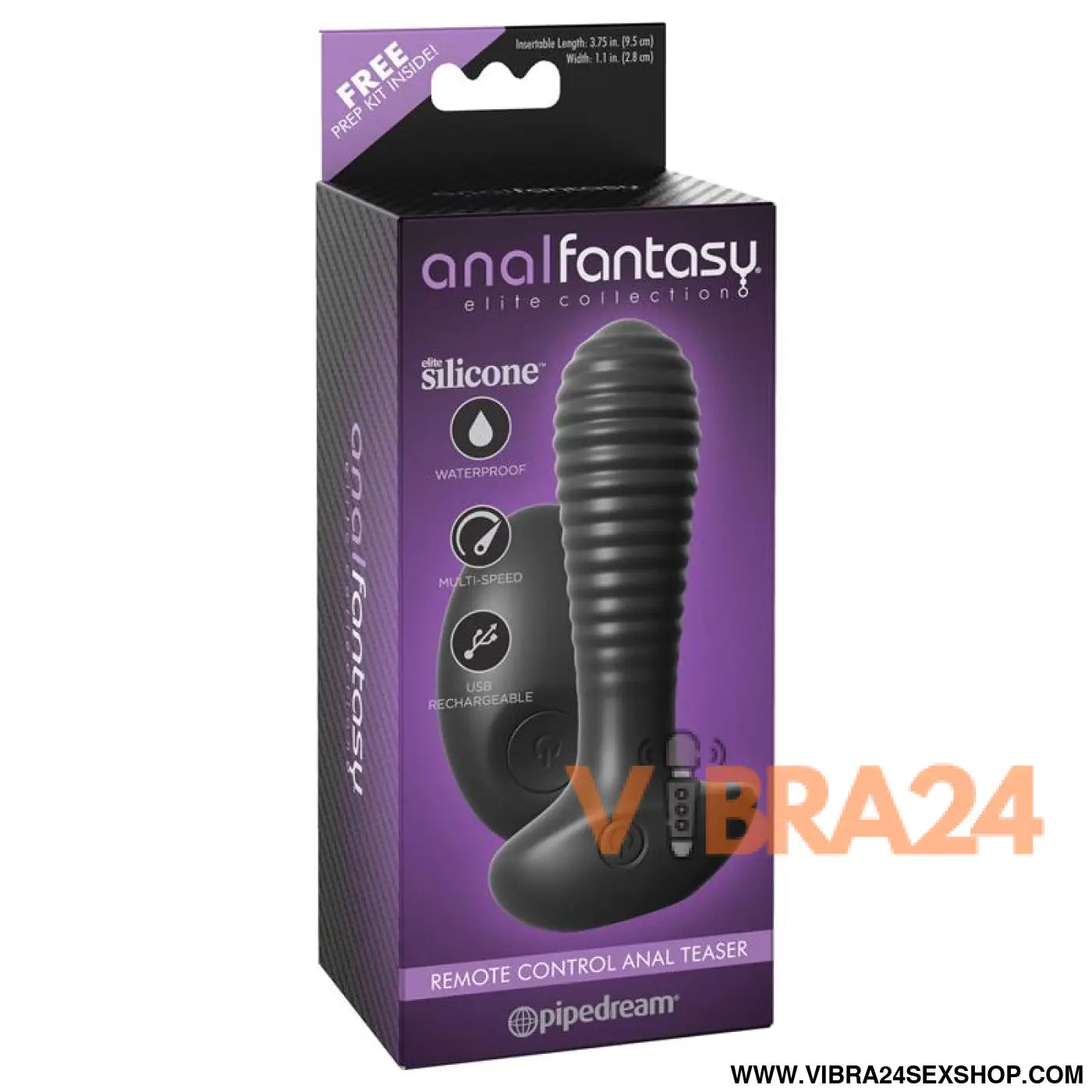 Plug Anal Vibratório com Estímulo e Vibração para Prazer Intenso