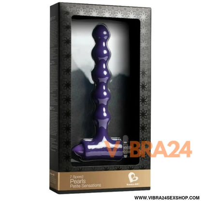 PLUG ANAL VIBRATÓRIO PÉROLAS - ROCKS-OFF COM VIBRAÇÃO E RIOS PETITE SENSATIONS - VIBRA24 SEXSHOP