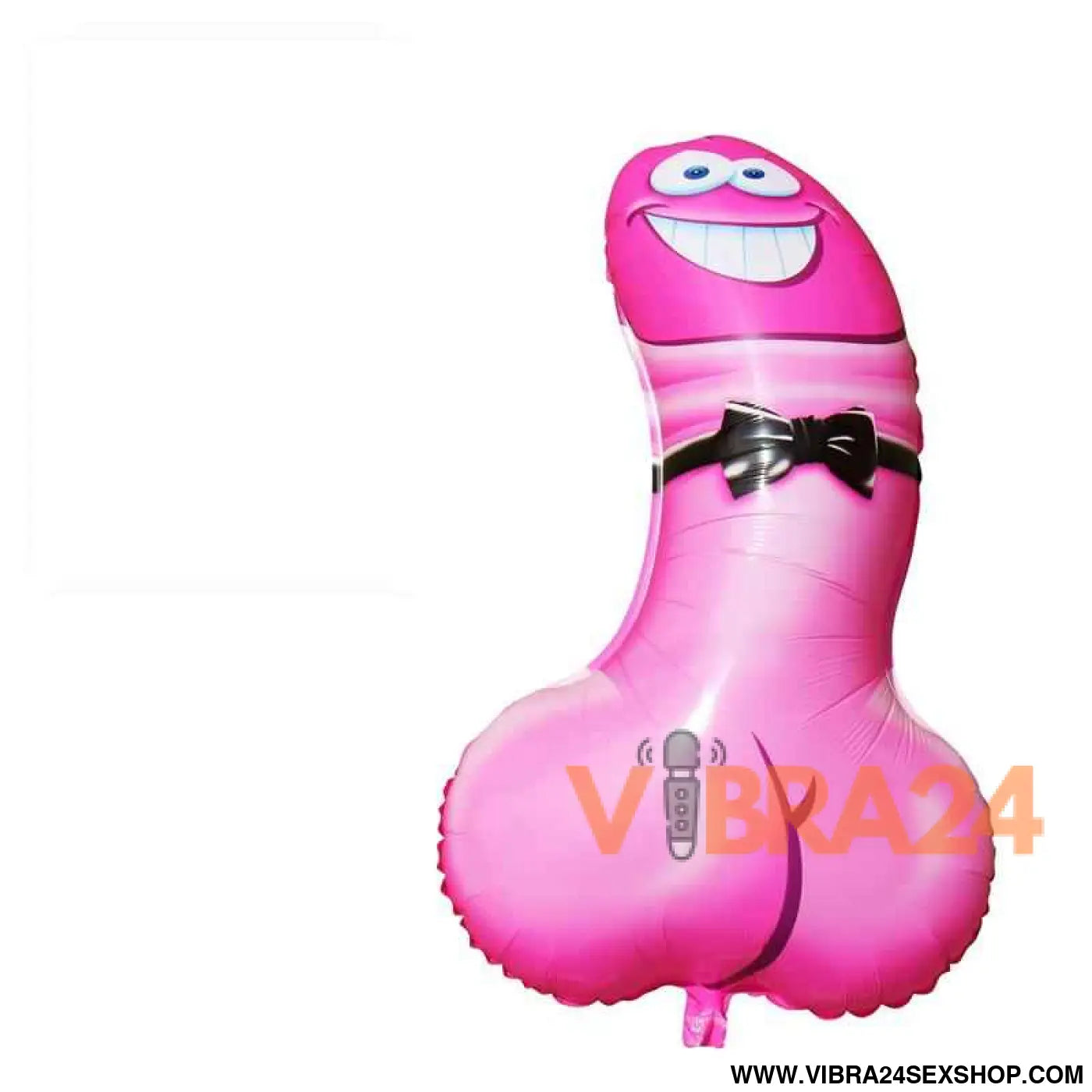 Polyamide balloon in the shape of a pink penis. 90 cm