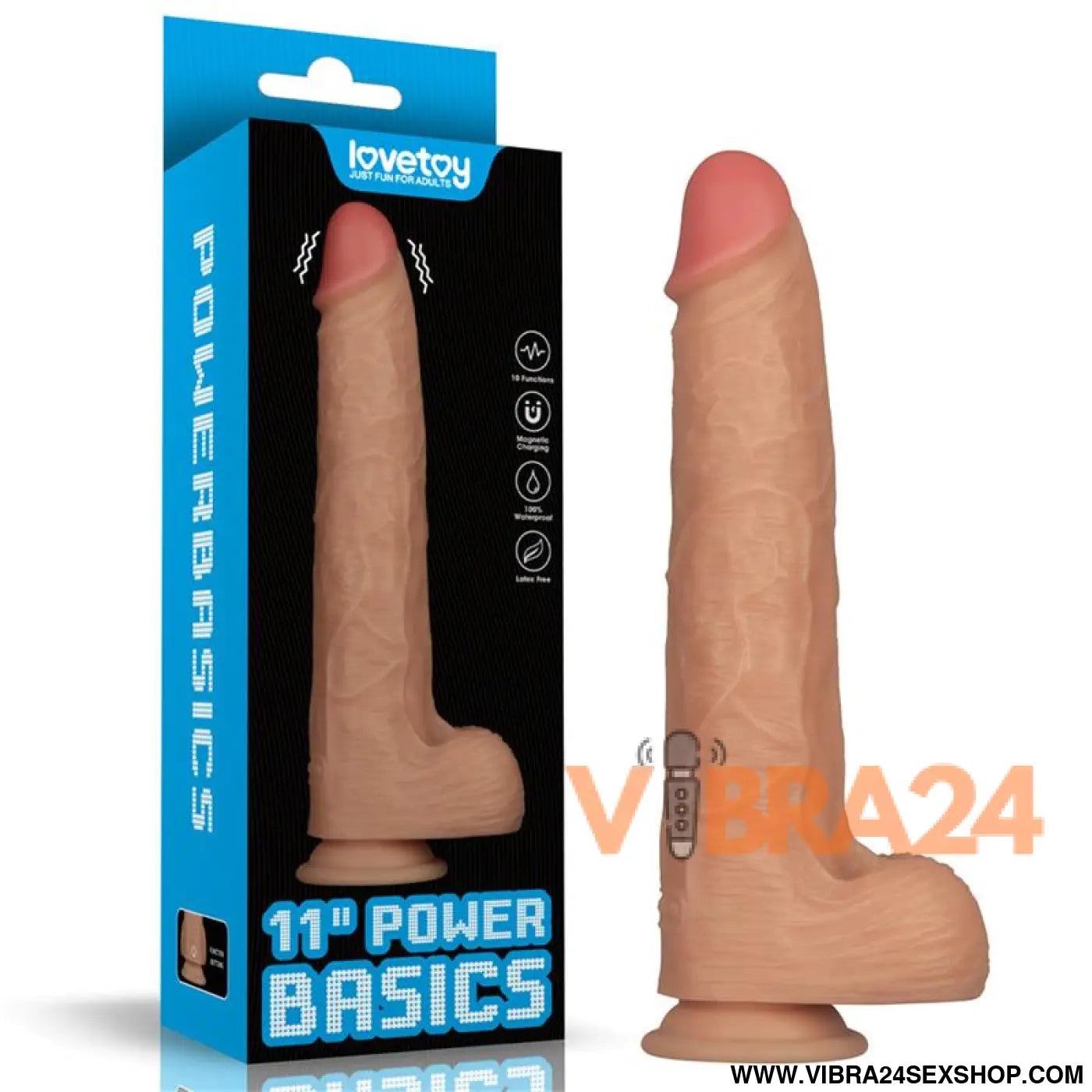 Power Basics Dildo with Vibration 11