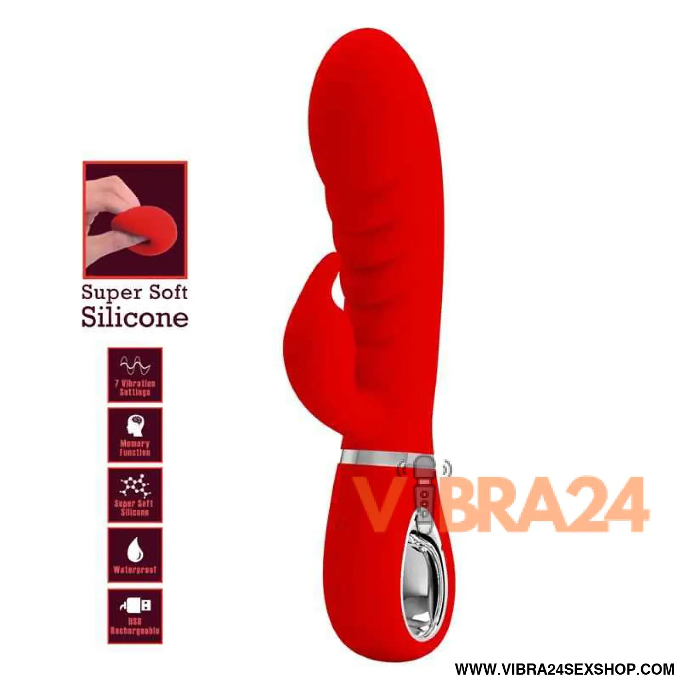 Prescott G-Spot Vibrator Red