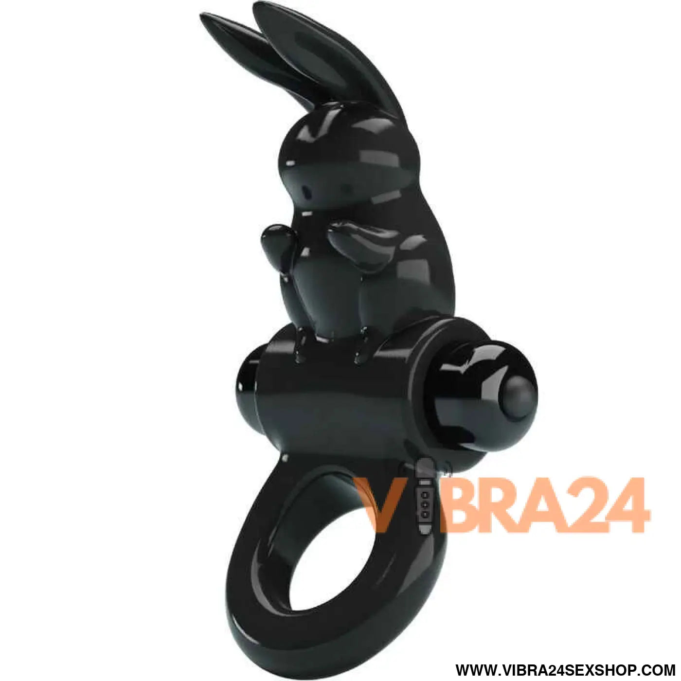 PRETTY LOVE - ANEL VIBRADOR COELHO EXCITANTE 10 VIBRAÇÕES PRETO