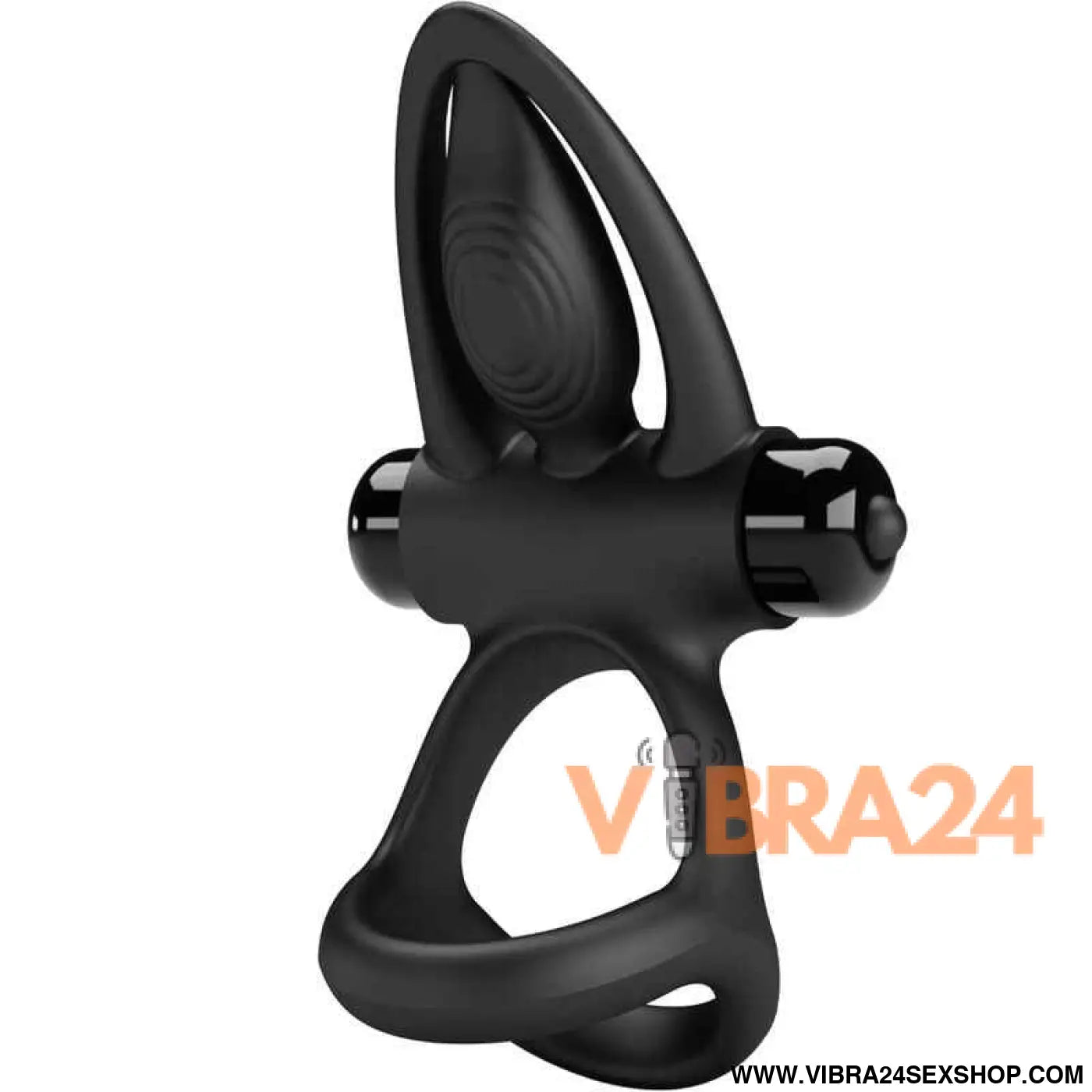 PRETTY LOVE - ANEL VIBRANTE 10 VIBRAÕES SILICONE PRETO