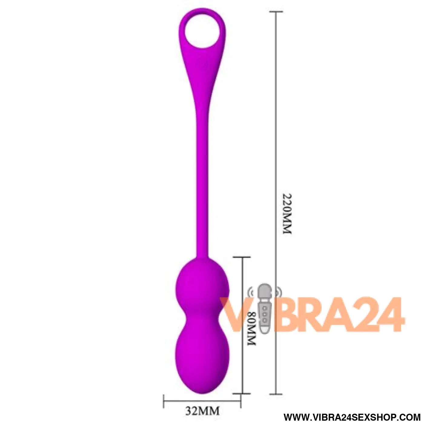 PRETTY LOVE - Bolas Vibratórias Recarregáveis Elvira Roxo para Prazer Intensificado - VIBRA24 SEXSHOP