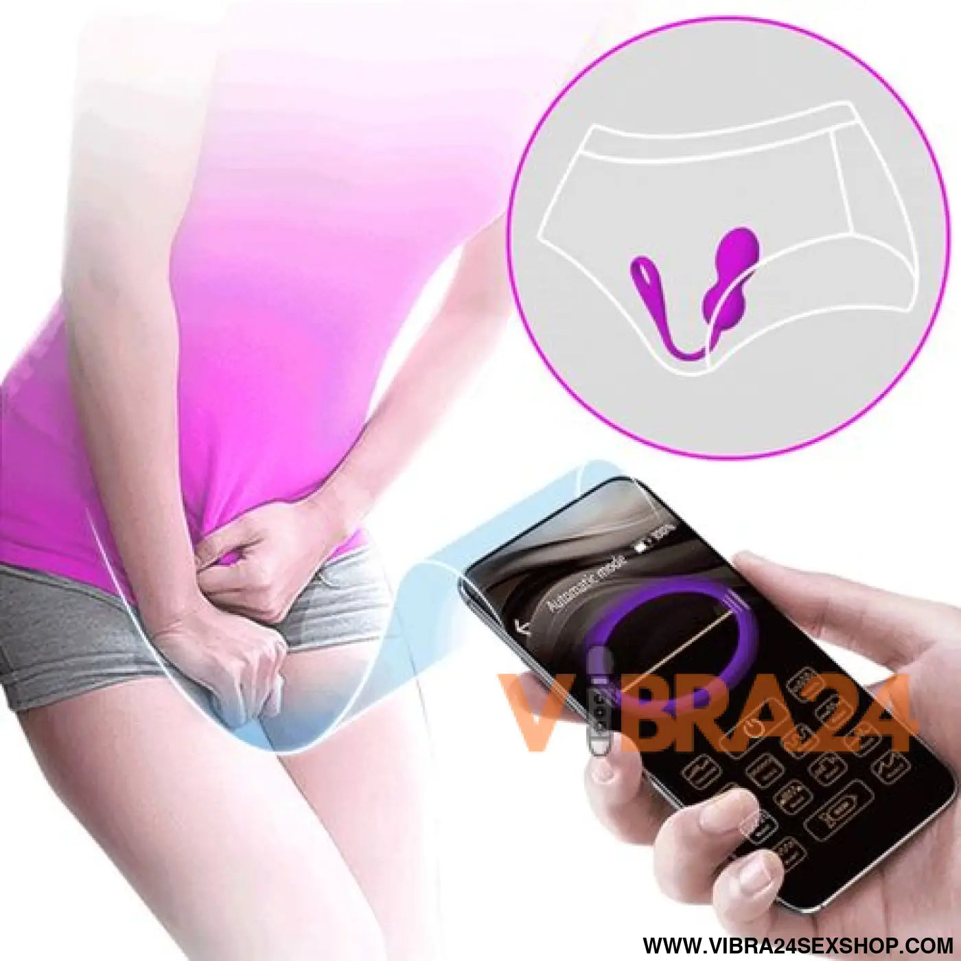PRETTY LOVE - Bolas Vibratórias Recarregáveis Elvira Roxo para Prazer Intensificado - VIBRA24 SEXSHOP