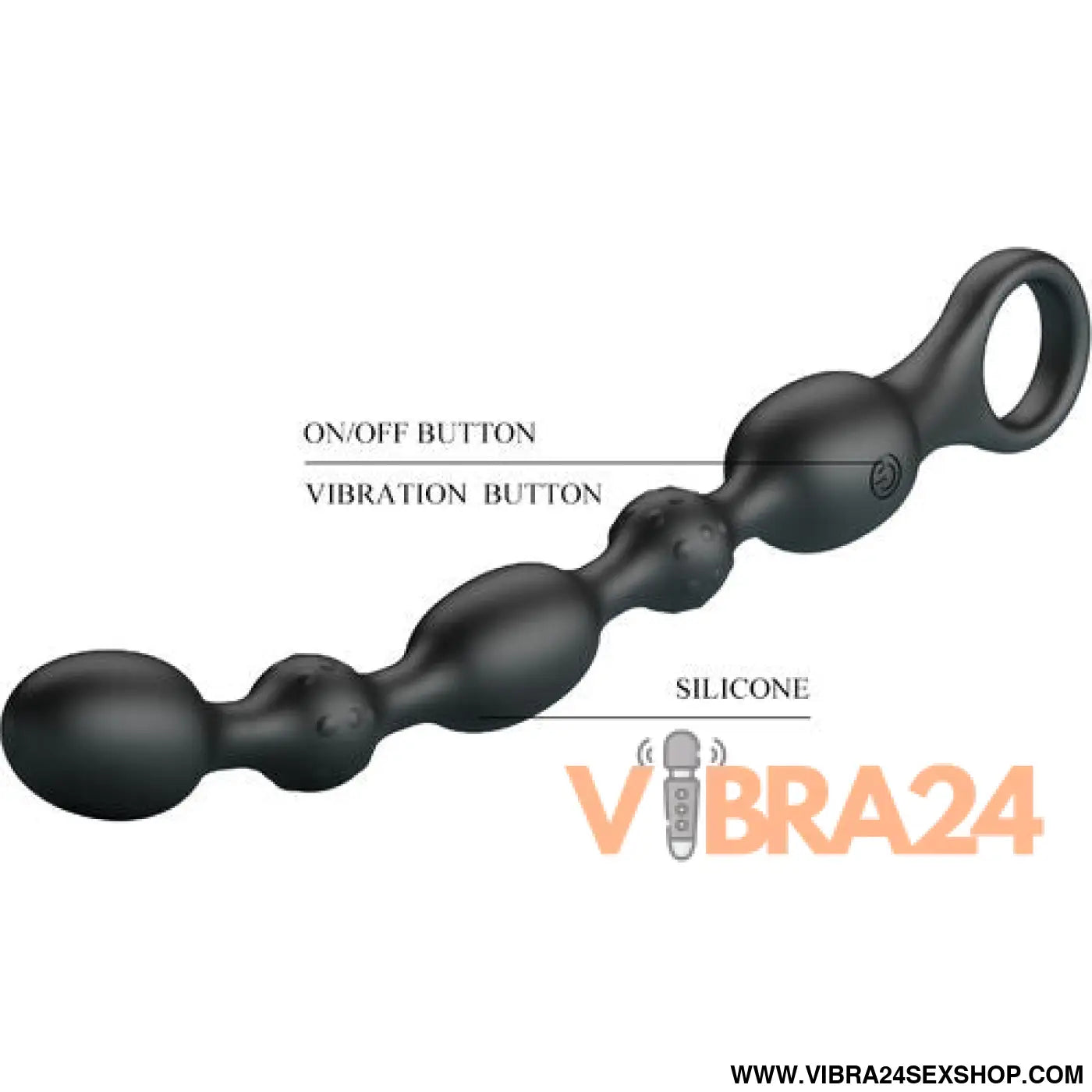 PRETTY LOVE - Bolas Vibratórias Silicone Van Anal com 10 Vibrações Recarregáveis - VIBRA24 SEXSHOP