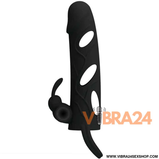 PRETTY LOVE - CAPA DE SILICONE COM VIBRAO 14 CM 1.0