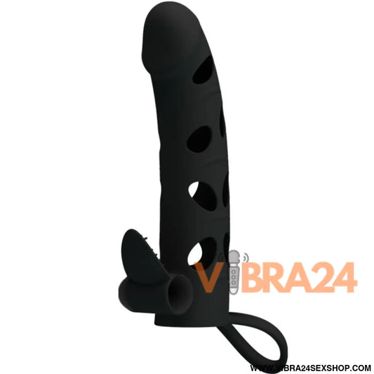 PRETTY LOVE - CAPA DE SILICONE COM VIBRAO 15.2 CM