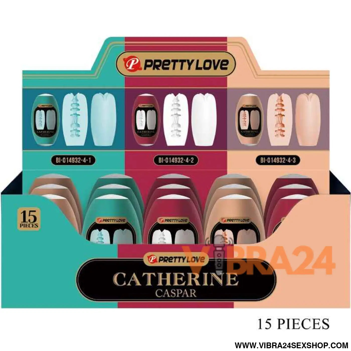 PRETTY LOVE - CASPAR PACK 15 MASTURBADORES MASCULINOS VARIOS