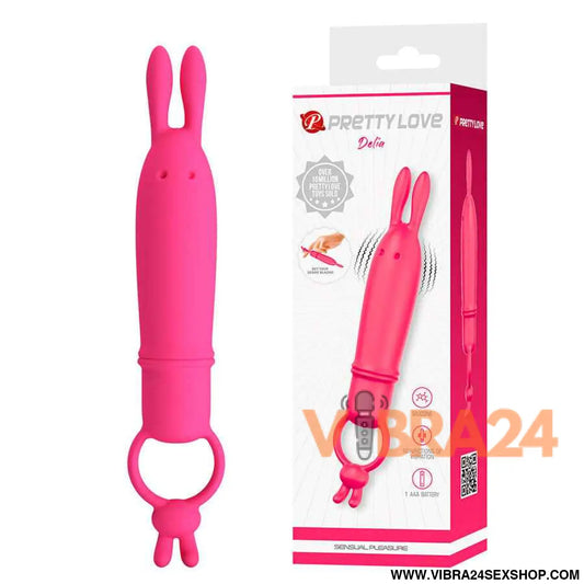 PRETTY LOVE - DELIA VIBRADOR RABBIT COM ANEL DE RESISTÊNCIA