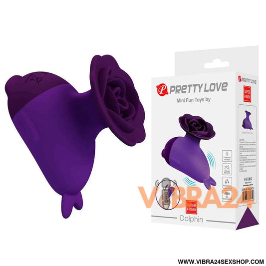 PRETTY LOVE - DOLPHIN MINI VIBRADOR COM CLIP