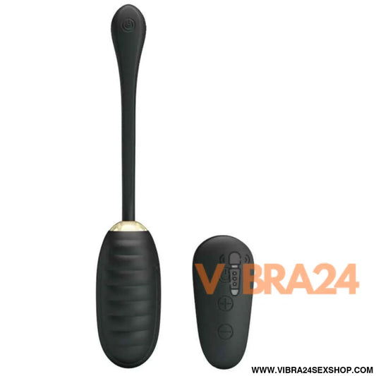 PRETTY LOVE - DOREEN LUXURY RECARREGÁVEL VIBRADOR OVO PRETO CONTROLE REMOTO