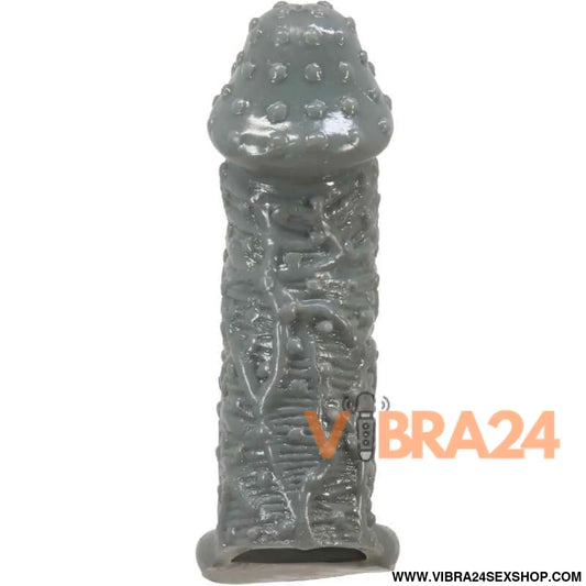 PRETTY LOVE - MANGA DE AMPLIAÇÃO E RETARDAMENTO PÊNIS REALÍSTICO MODELO 2 CINZA
