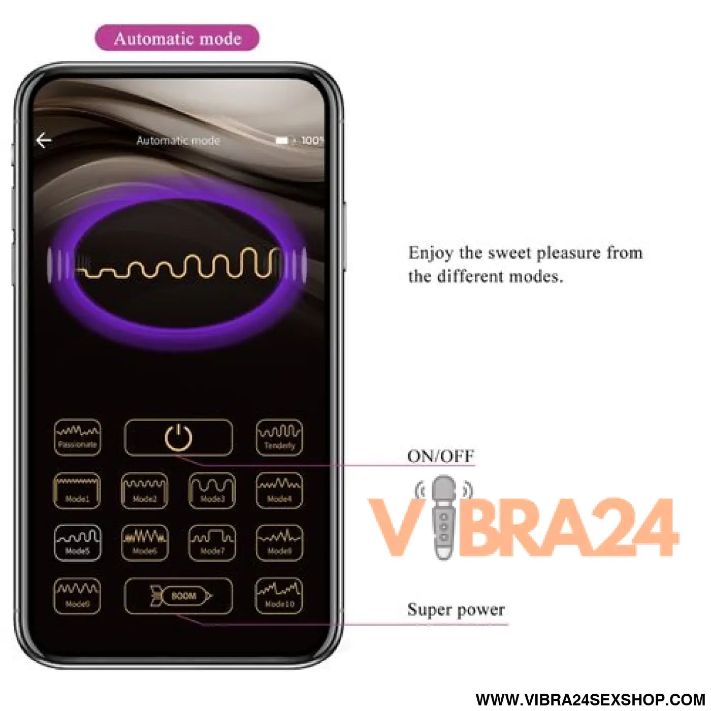 PRETTY LOVE - NYMPH VIBRADOR OVO COM CONTROLE APP LILA - Intensifique Seu Prazer com o Vibrador Ovo Controle App - VIBRA24 SEXSHOP