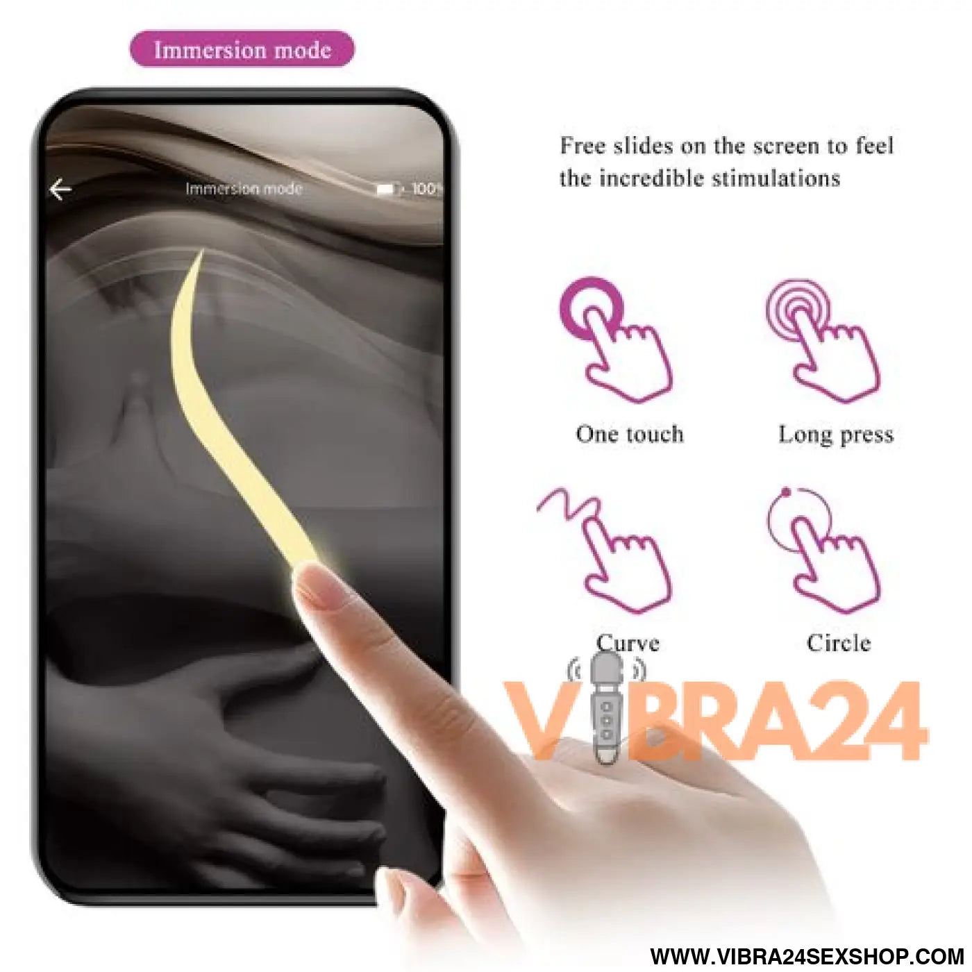 PRETTY LOVE - NYMPH VIBRADOR OVO COM CONTROLE APP LILA - Intensifique Seu Prazer com o Vibrador Ovo Controle App - VIBRA24 SEXSHOP