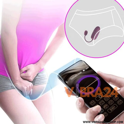 PRETTY LOVE - NYMPH VIBRADOR OVO COM CONTROLE APP LILA - Intensifique Seu Prazer com o Vibrador Ovo Controle App - VIBRA24 SEXSHOP