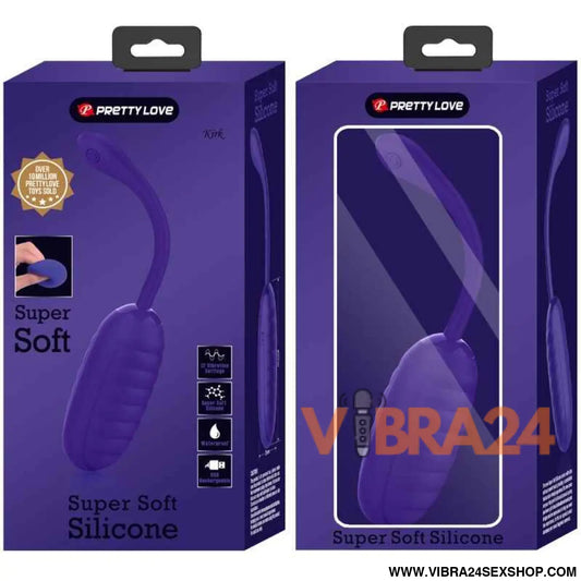 PRETTY LOVE - OVO VIBRATÓRIO RECARREGVEL KIRK ROXO