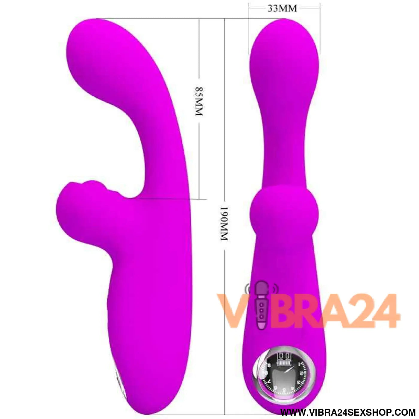 PRETTY LOVE - SKYLAR VIBRADOR ESTIMULADOR ROXO