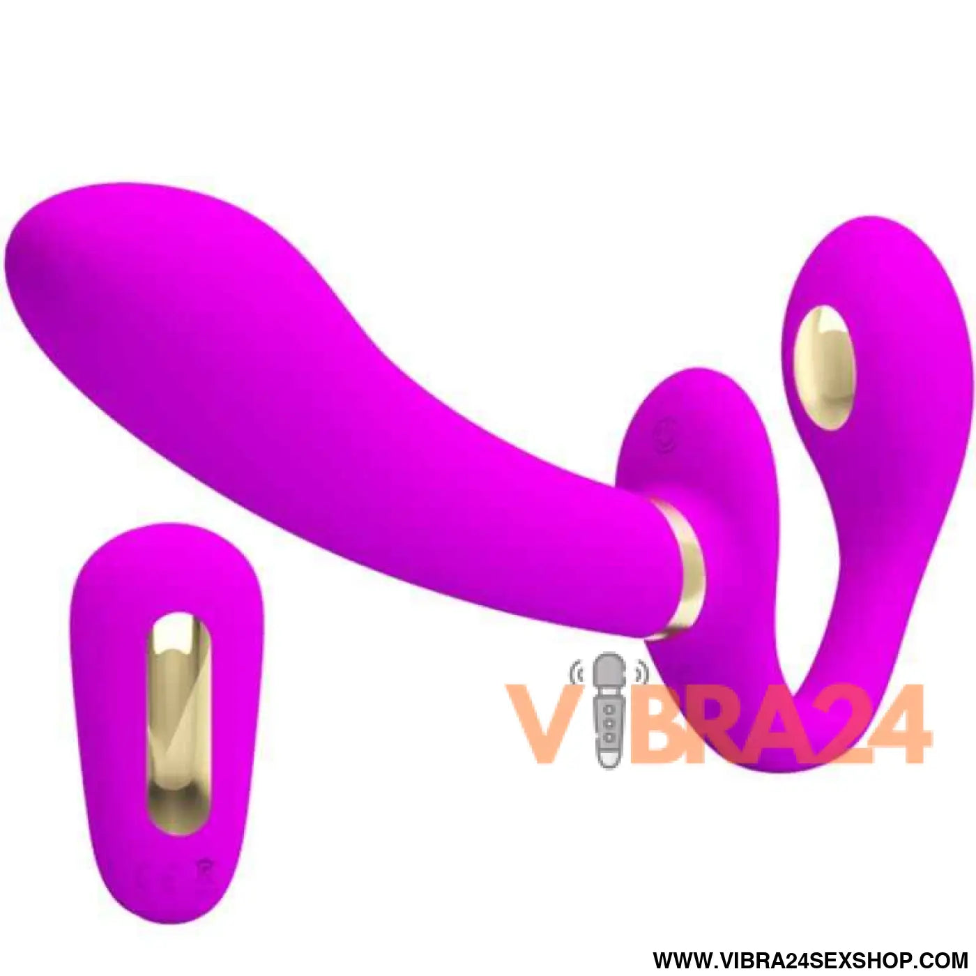 PRETTY LOVE - THUNDERBIRD VIBRADOR DUPLO COM CONTROLE REMOTO ROXO