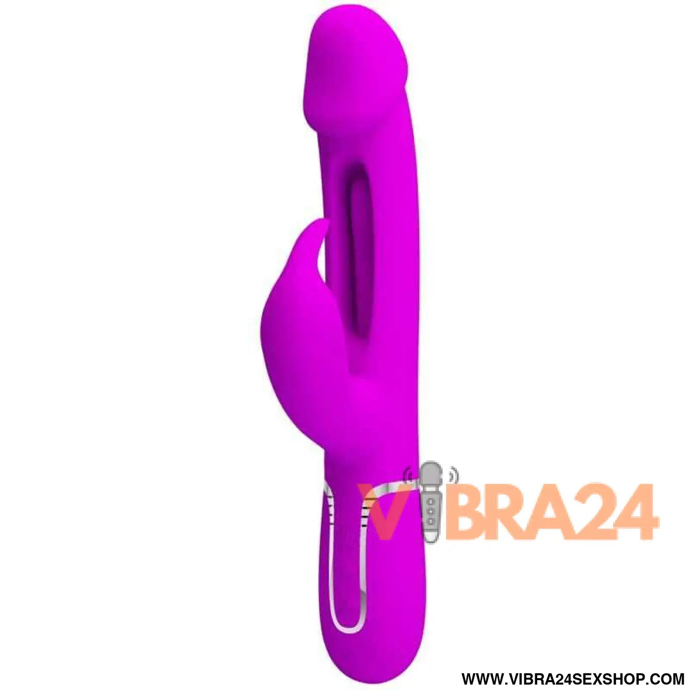 PRETTY LOVE - VIBRADOR COELHO DEJON 3 EM 1 MULTIFUNO FUCSIA
