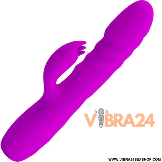 PRETTY LOVE - VIBRADOR DE COELHO RECARREGVEL MELANIE ROXO