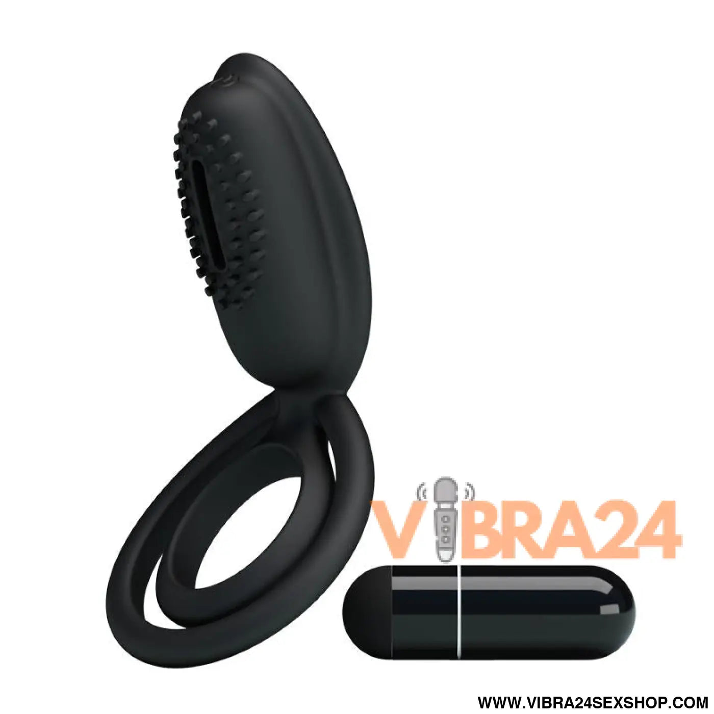 Pretty Love Vibrating Cock Ring Esther Black