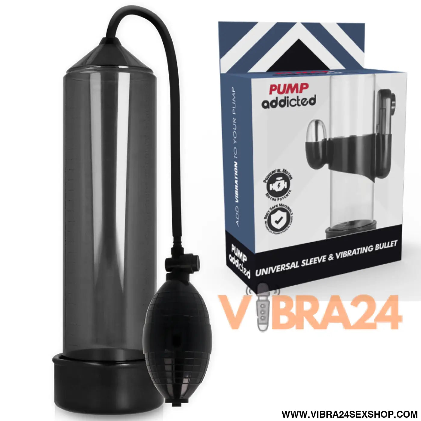 PUMP ADDICTED - VIBRADOR PRETO RX3