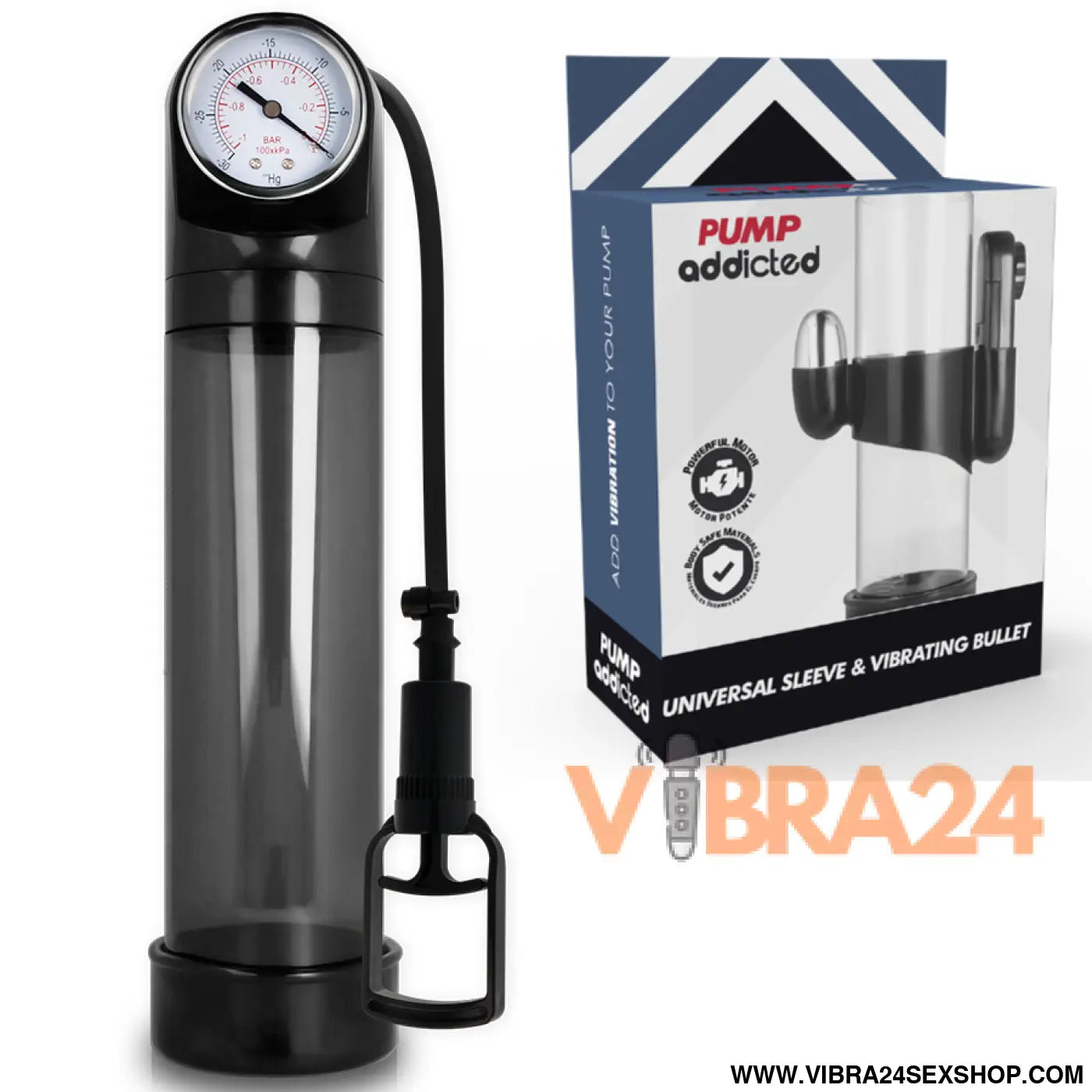 PUMP ADDICTED - VIBRADOR PRETO RX9