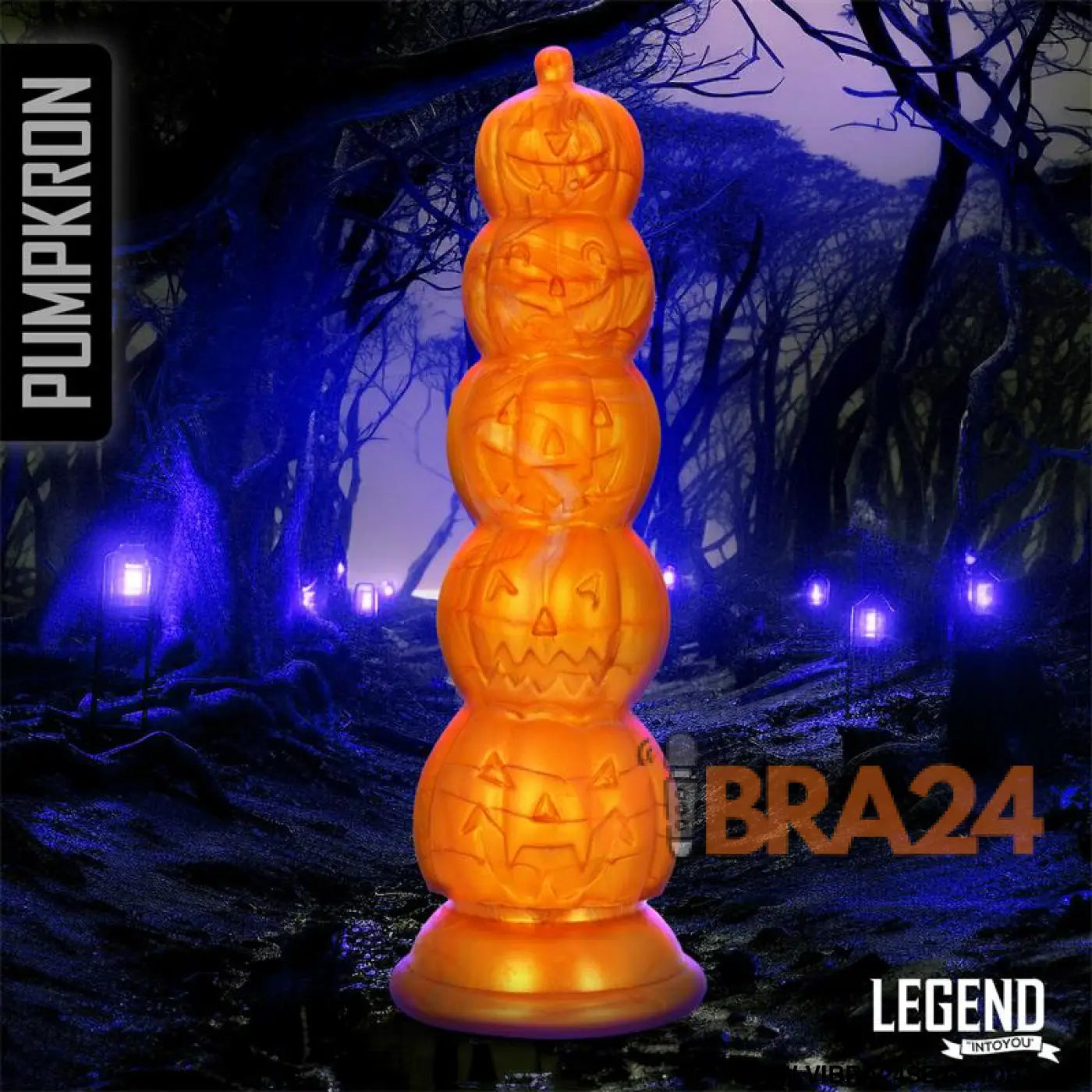 Pumpkron Pumpkin-shaped Liquid Silicone Dildo 19,7 cm