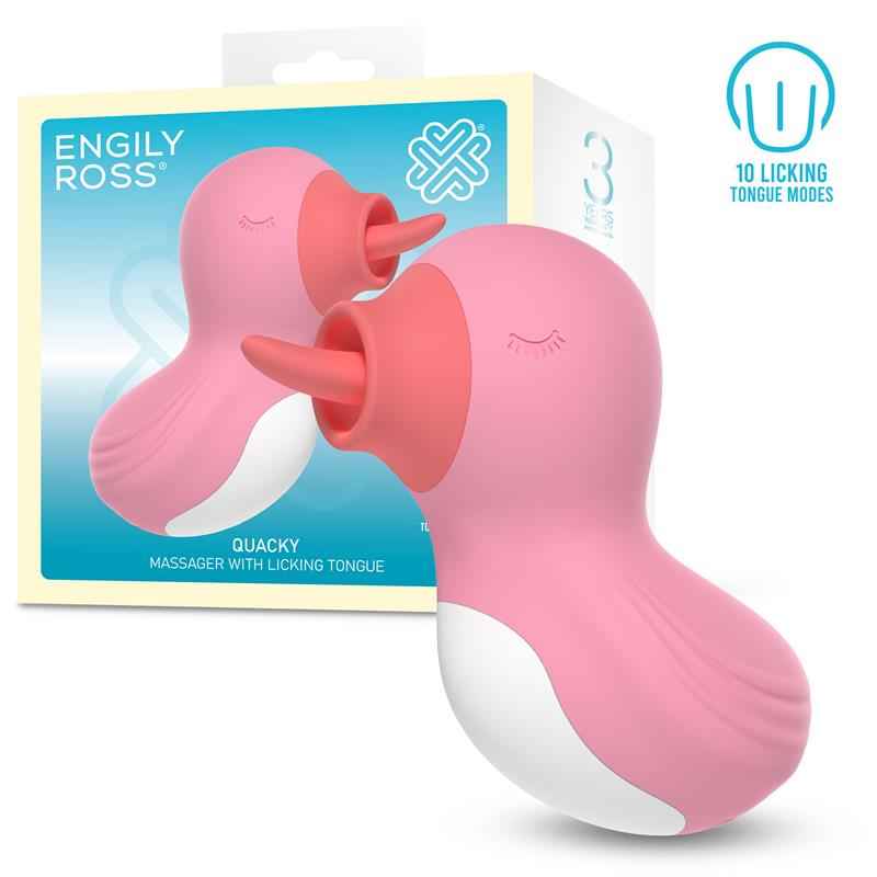 Quacky Massager with Licking Tongue