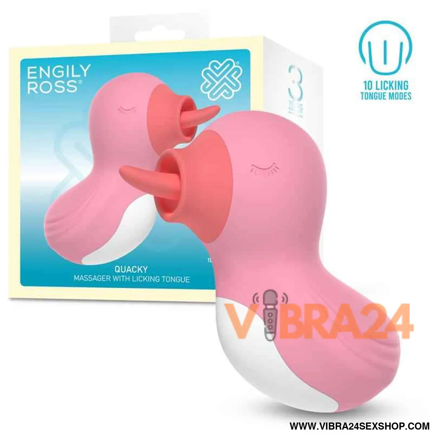Quacky Massager with Licking Tongue