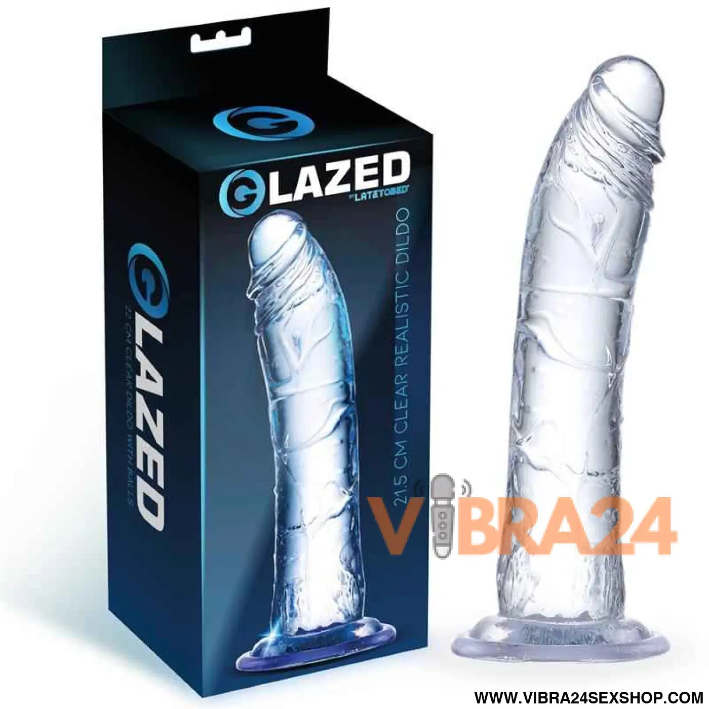 Realistic Dildo Crystal Material 21,5 cm