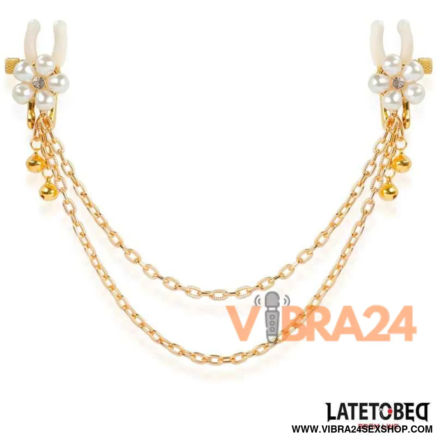 Rearl nipple clamps with Chain