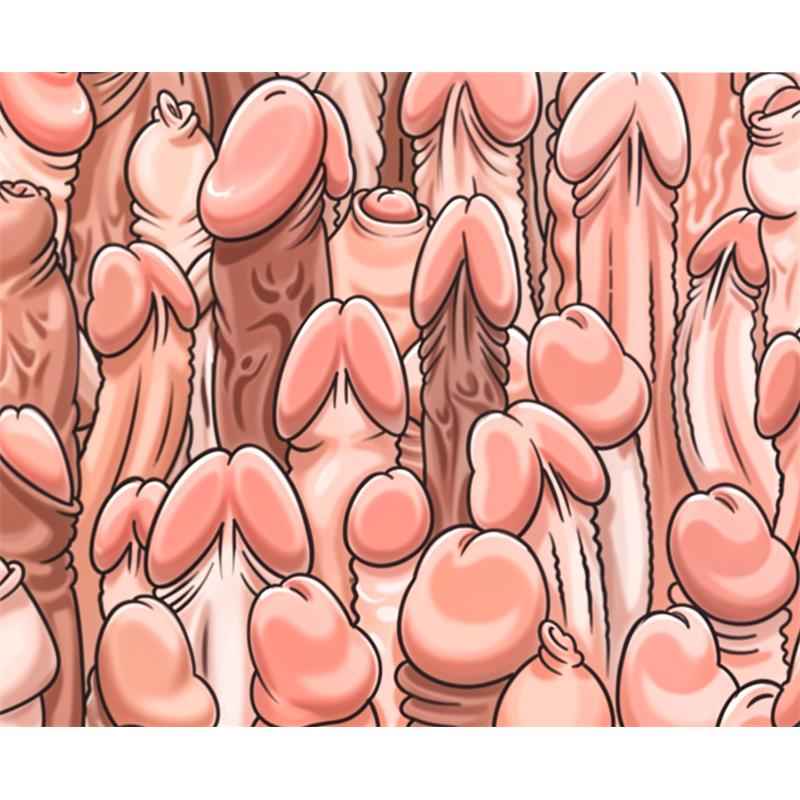 Rectangular Penis PC mat 22 x 18 cm