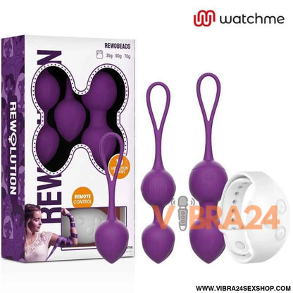 REWOLUTION - Bolas Vibratórias Controle Remoto REWOBEADS com Tecnologia WATCHME - VIBRA24 SEXSHOP