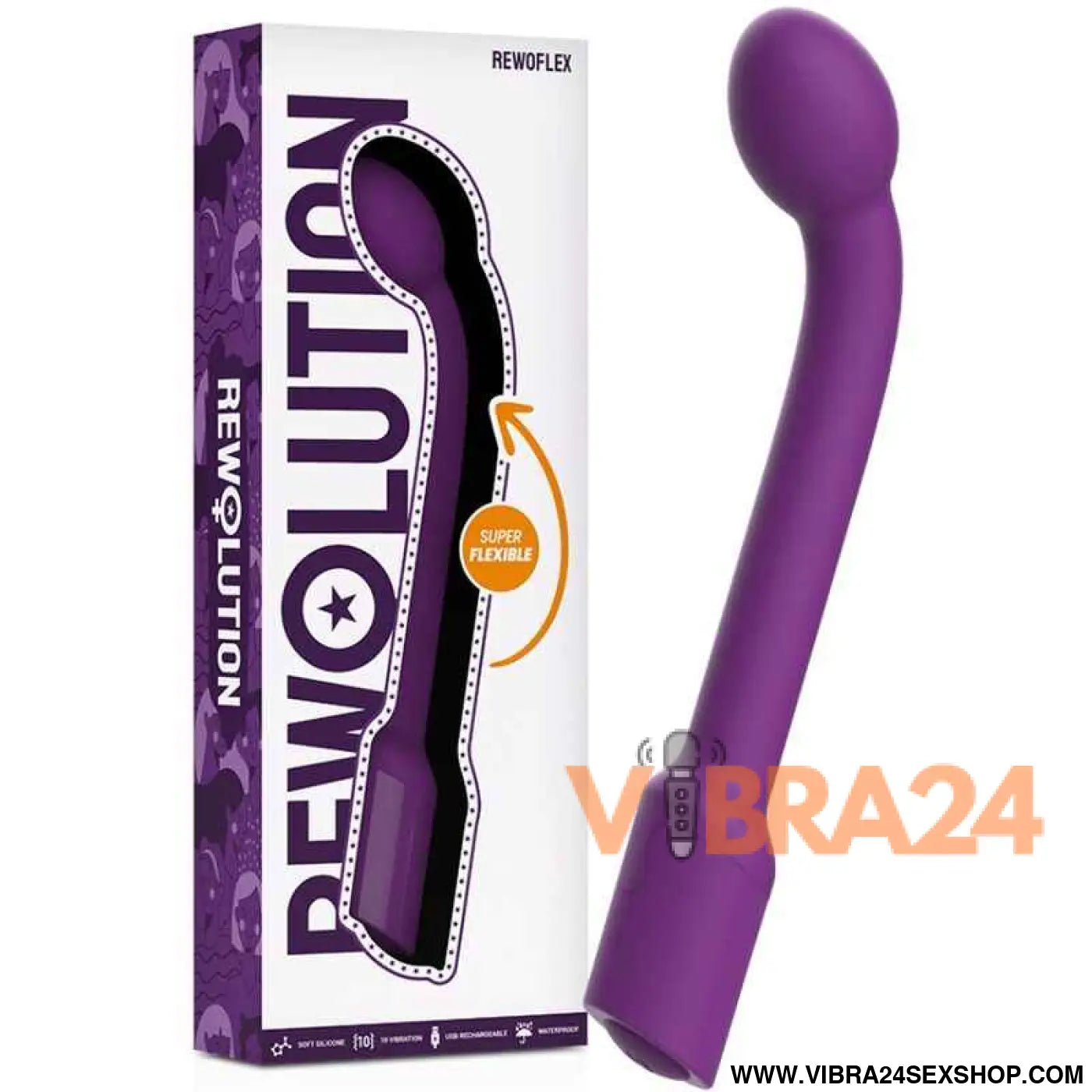 REWOLUTION - REWOFLEX VIBRADOR ESTIMULADOR FLEXÍVEL DE PONTO G