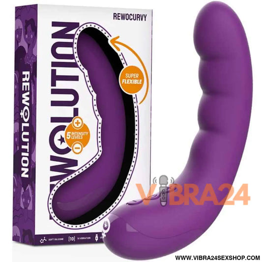 REWOLUTION - VIBRADOR FLEXÍVEL RECARREGVEL REWOCURVY