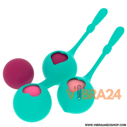 RITHUAL - Conjunto de Treinamento Pélvico Deva Aqua Green para Saúde Íntima - VIBRA24 SEXSHOP