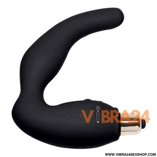 ROCKS-OFF - NAUGHTY-BOY MASCULINO G-SPOT MASSAGER 7 V PRETO