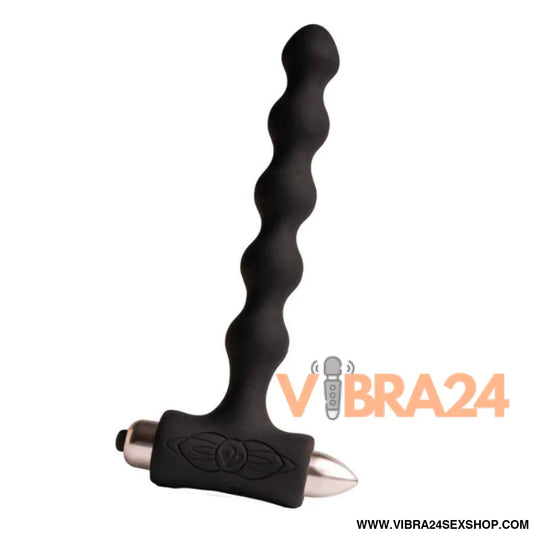 ROCKS-OFF - PETITE SENSATIONS PEARLS PLUG ANAL VIBRADOR PRETO