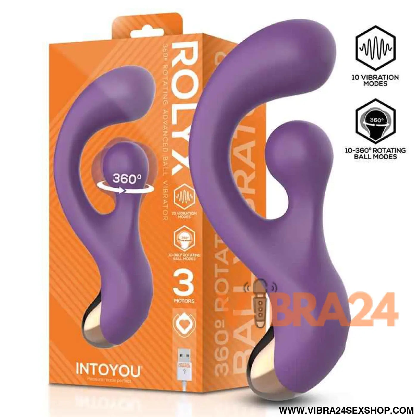 Rolyx Advanced Vibrator and 360º Rotating