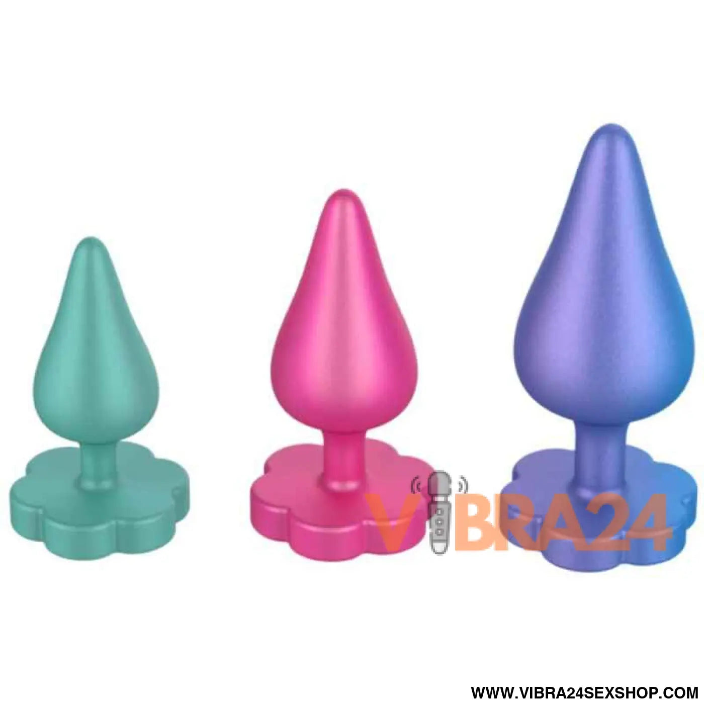 ROMP - KIT DE TREINAMENTO ANAL LUSTER P/M/G COM BASE EM FORMATO FLOR