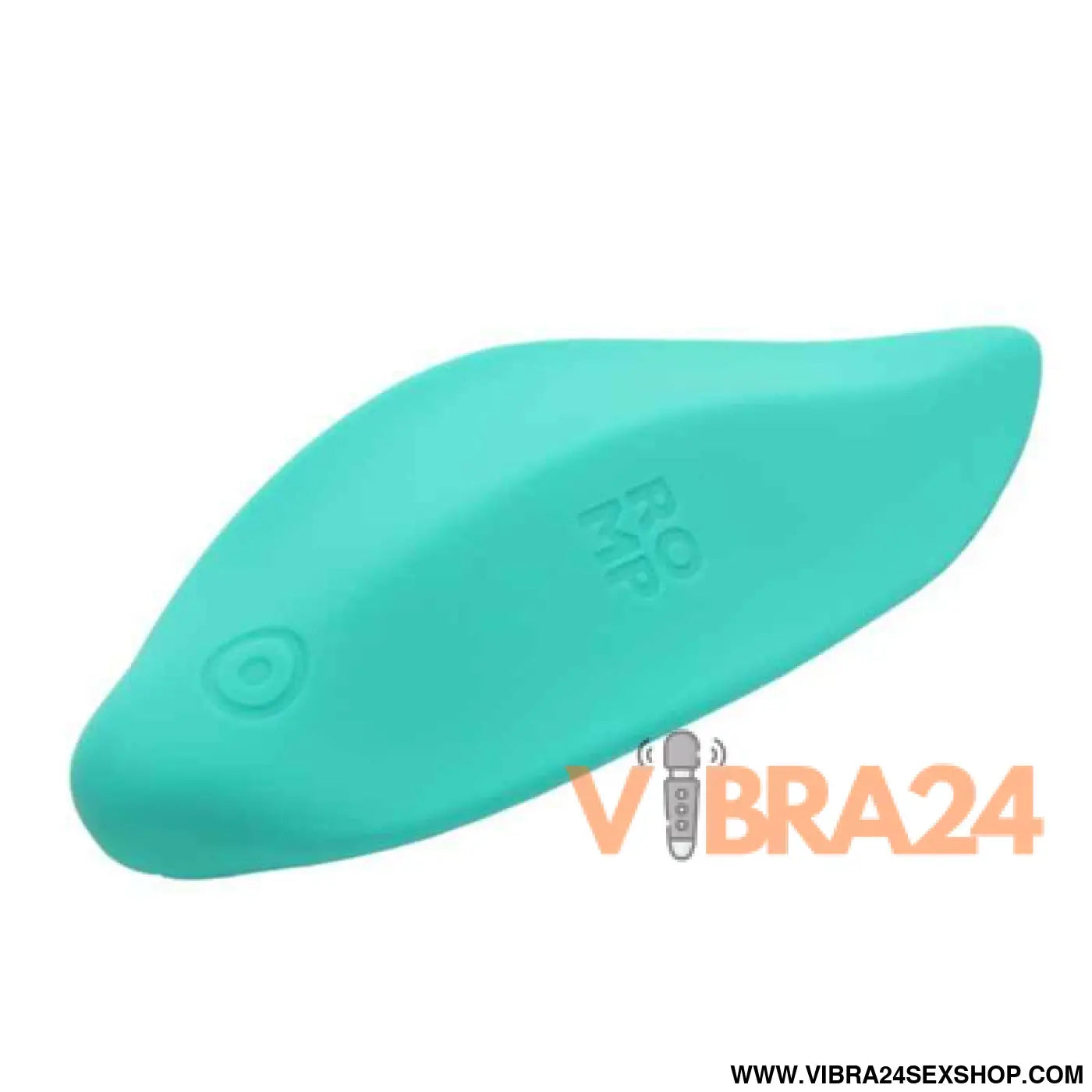 ROMP - VIBRADOR DE ONDAS, ESTIMULADOR CLITORIANO, FORMATO ERGONÔMICO, VERDE-ÁGUA - VIBRA24 SEXSHOP
