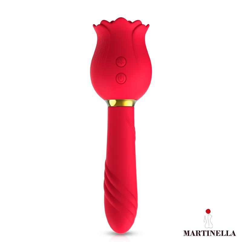 Martinella – Rose: Estimulador 2 em 1 com Sucção e Vibração para Prazer Completo e Sofisticado