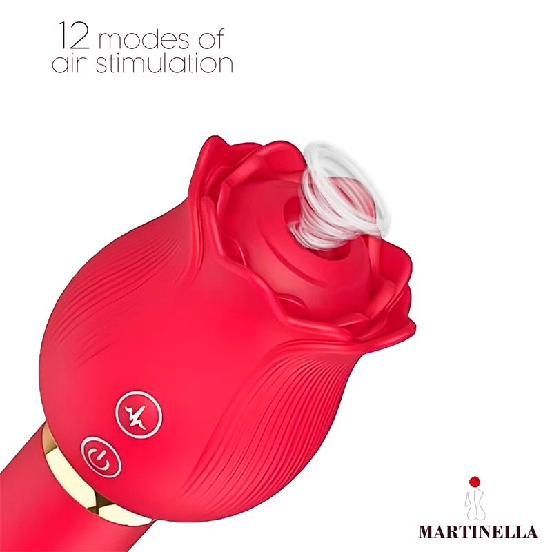 Martinella – Rose: Estimulador 2 em 1 com Sucção e Vibração para Prazer Completo e Sofisticado