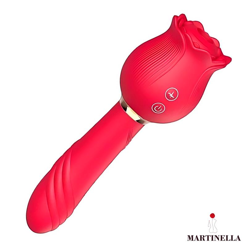 Martinella – Rose: Estimulador 2 em 1 com Sucção e Vibração para Prazer Completo e Sofisticado