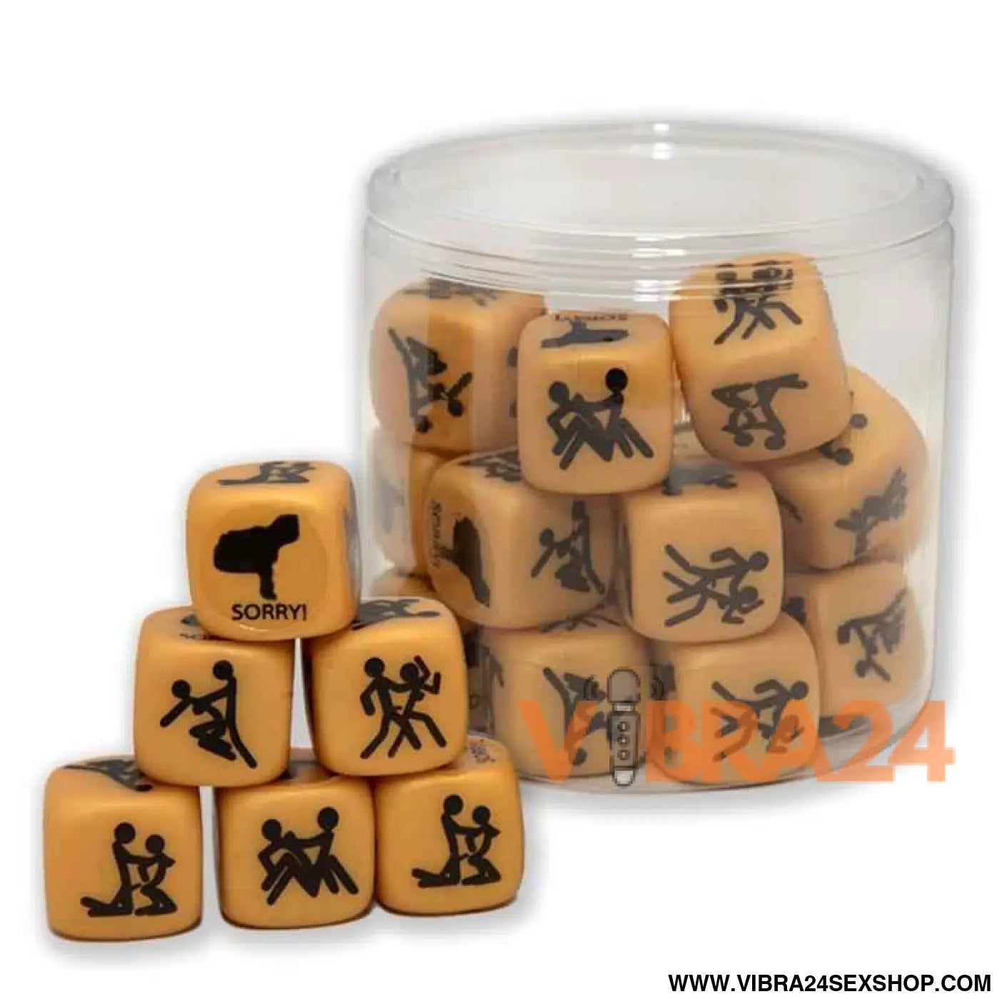 Rubber Hard Dice Gold Edition Hetero Version 1 Die