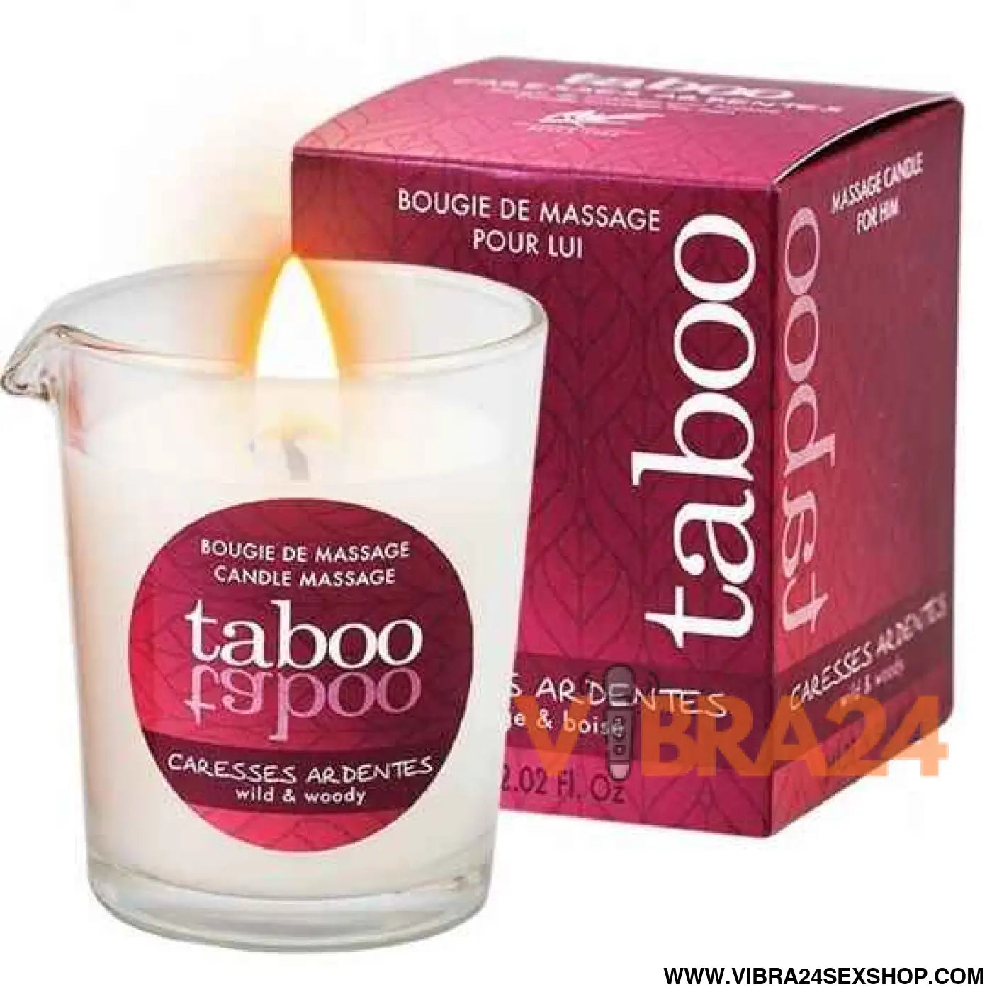 RUF - VELA DE MASSAGEM TABOO PARA ELE ACIRCULA ARDENTES FERN AROMA